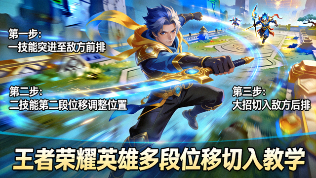 王者荣耀英雄多段位移切入教学画面